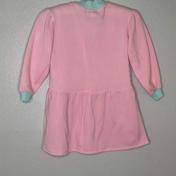 Bon  Jour Sweatshirt Kids Girls Pink Jewellery Box Sweater Dress Size 6X - Picture 7 of 9